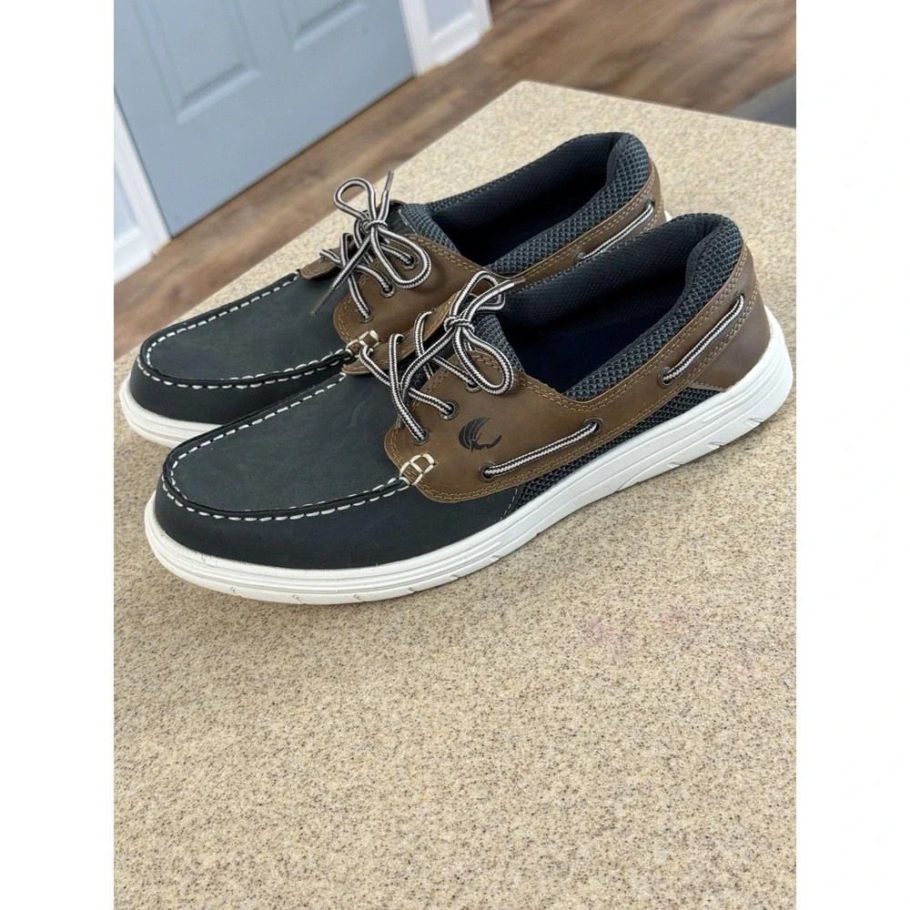 Island Surf Surflite RFT Green Brown Deck Boat Shoes Size 12 Sail Lite
